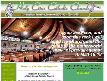Tablet Screenshot of holycrossparis.org