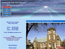 Tablet Screenshot of holycrossparis.com
